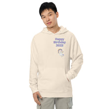 Load image into Gallery viewer, Bob the unicorn birthday celebration Unisex midweight hoodie