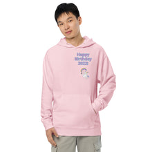 Load image into Gallery viewer, Bob the unicorn birthday celebration Unisex midweight hoodie