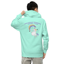 Load image into Gallery viewer, Bob the unicorn birthday celebration Unisex midweight hoodie