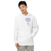 Load image into Gallery viewer, Bob the unicorn birthday celebration Unisex midweight hoodie