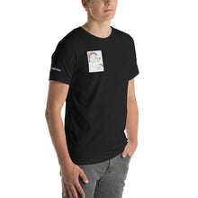 Load image into Gallery viewer, Bob the unicorn "not pregnant just fat!" Short-Sleeve Unisex T-Shirt