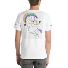 Load image into Gallery viewer, Bob the unicorn "not pregnant just fat!" Short-Sleeve Unisex T-Shirt