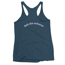 Load image into Gallery viewer, Women's Bob the unicorn Racerback Tank