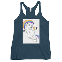Load image into Gallery viewer, Women's Bob the unicorn Racerback Tank