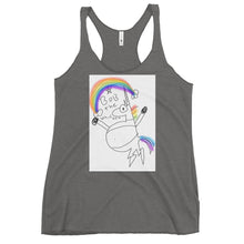 Load image into Gallery viewer, Women's Bob the unicorn Racerback Tank