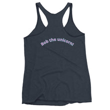 Load image into Gallery viewer, Women's Bob the unicorn Racerback Tank