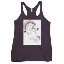 Load image into Gallery viewer, Women's Bob the unicorn Racerback Tank