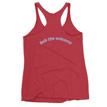 Load image into Gallery viewer, Women's Bob the unicorn Racerback Tank