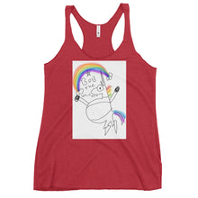 Load image into Gallery viewer, Women's Bob the unicorn Racerback Tank